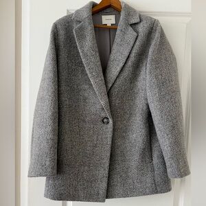 Vince Classic Gray Wool Blazer